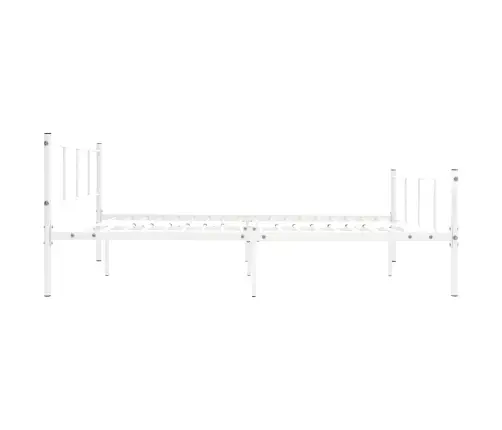 Gultas Rāmis, Balts Metāls, 120X200 Cm Vidaxl