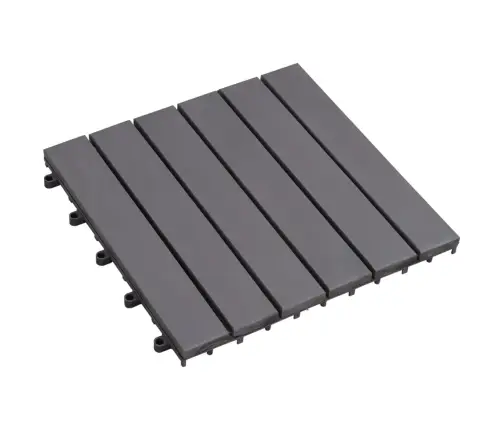 Terrassiplaadid 20 Tk, Kulunud Hall, 30 X 30 cm Akaatsiapuit