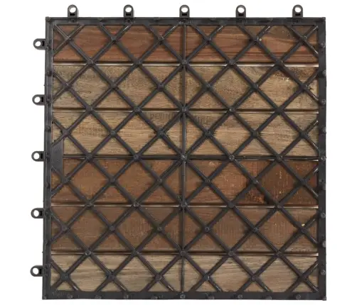 Terrassiplaadid 20 Tk, Kulunud Hall, 30 X 30 cm Akaatsiapuit