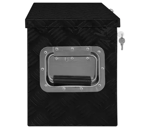 Alumīnija Kaste, 80X30X35 Cm, Melna  Vidaxl