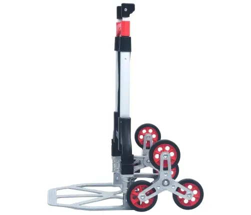 Sulankstomas Vežimėlis Laiptams, Sidabrinis, Aliuminis, 70Kg