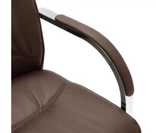 Gembinė Biuro Kėdė, Rudos Spalvos, Dirbtinė Oda