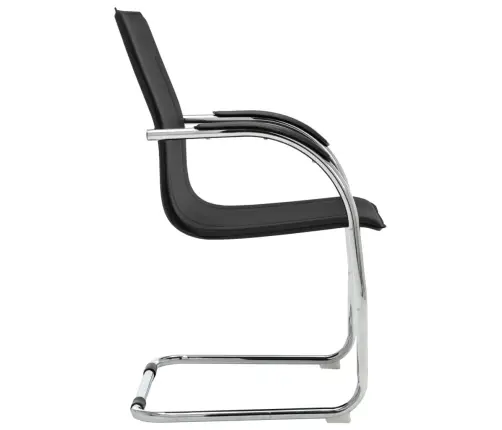 Vetruvate Jalgadega Kontoritool, Must, Kunstnahk