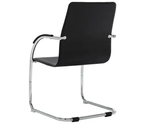 Vetruvate Jalgadega Kontoritool, Must, Kunstnahk