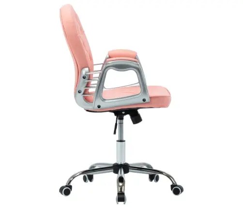 Pöörlev Kontoritool, Roosa, Kunstnahk
