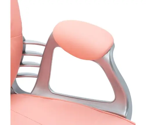 Pöörlev Kontoritool, Roosa, Kunstnahk