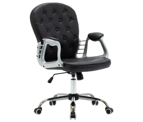 Biroja Krēsls, Melna Mākslīgā Āda  Vidaxl