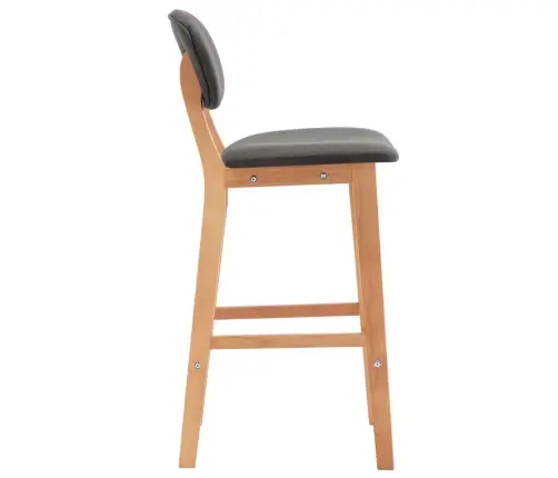 Bāra Krēsli, 2 Gab., Gaiši Pelēks Audums Vidaxl