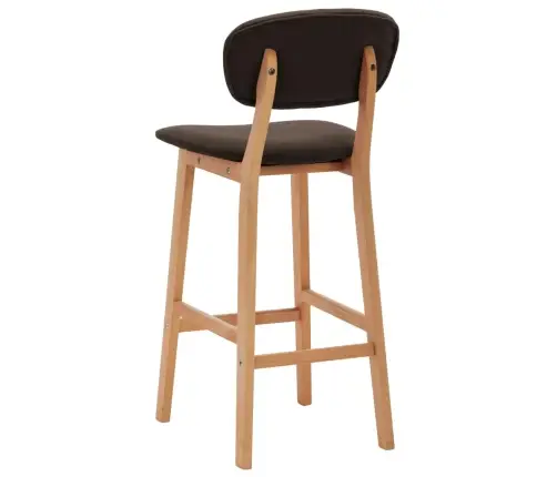 Bāra Krēsli, 2 Gab., Brūns Audums Vidaxl