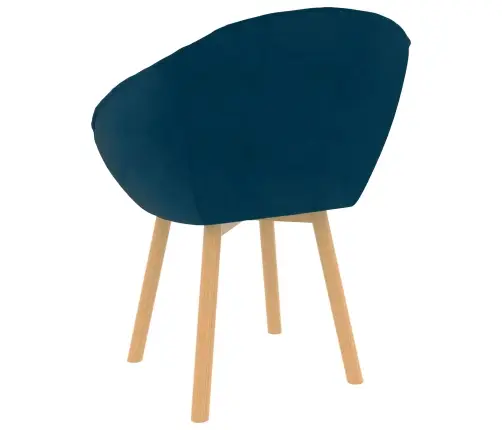 Valgomasis Krėslas Mėlyna 62 X 58 X 76 Cm Aksomas