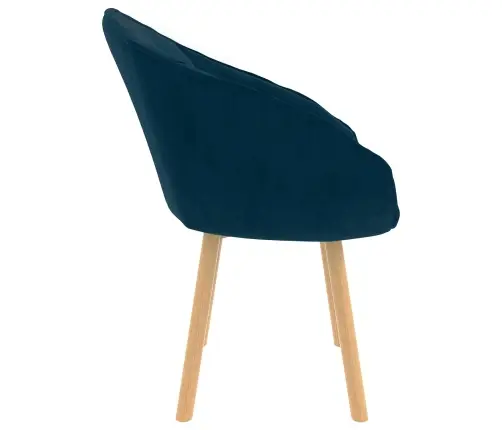 Valgomasis Krėslas Mėlyna 62 X 58 X 76 Cm Aksomas