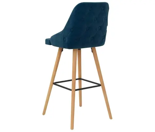 Bāra Krēsli, 2 Gab., Zils Samts Vidaxl