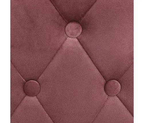 Bāra Krēsli, 2 Gab., Rozā Samts Vidaxl