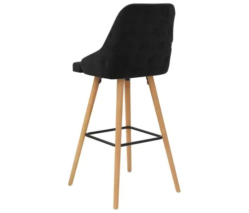 Bāra Krēsli, 2 Gab., Melns Samts Vidaxl