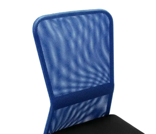 Biroja Krēsls, 44X52X100 Cm, Melns Ar Zilu, Tīklveida Audums Vidaxl