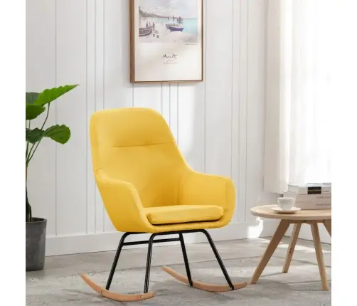 Supama Kėdė, Garstyčių Geltonos Spalvos, Audinys