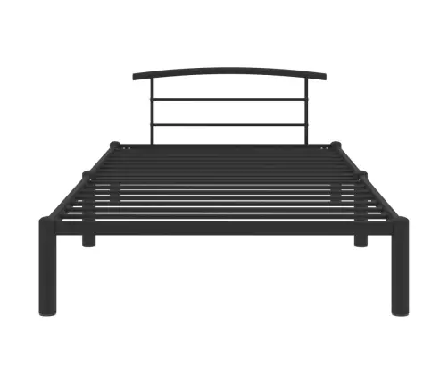 Gultas Rāmis, Melns Metāls, 100X200 Cm Vidaxl