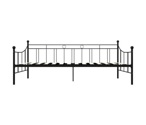 Dīvāngultas Rāmis, Melns Metāls, 90X200 Cm Vidaxl