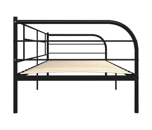 Dīvāngultas Rāmis, Melns Metāls, 90X200 Cm Vidaxl