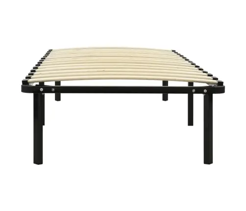 Gultas Rāmis, Melns Metāls, 90X200 Cm Vidaxl