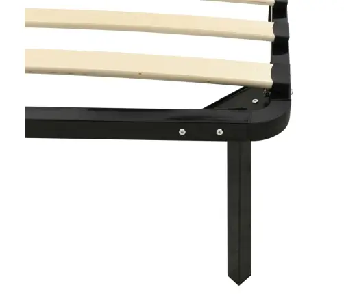 Gultas Rāmis, Melns Metāls, 100X200 Cm Vidaxl