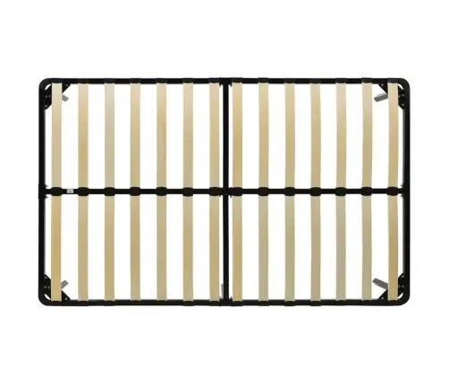 Gultas Rāmis, Melns Metāls, 120X200 Cm Vidaxl