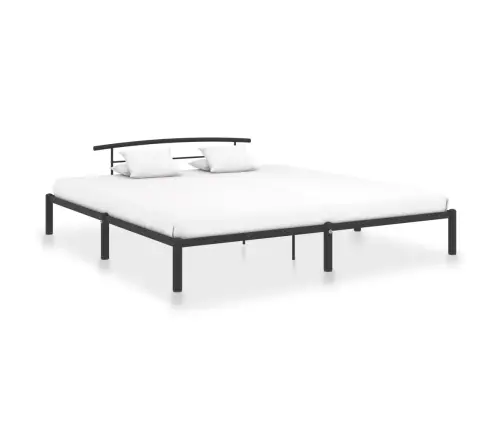 Gultas Rāmis, Melns Metāls, 200X200 Cm Vidaxl