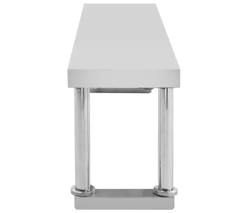 Virtuvės Darbastalis Su Lentyna, 120X60X120cm Plienas