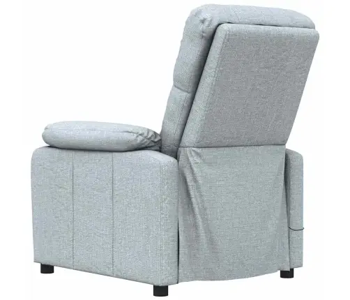 Masāžas Krēsls, Gaiši Pelēks Audums Vidaxl