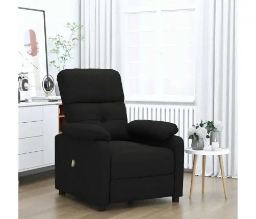 Masāžas Krēsls, Melns Audums Vidaxl