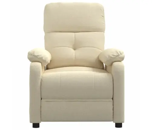 Masāžas Krēsls, Krēmkrāsas Audums Vidaxl