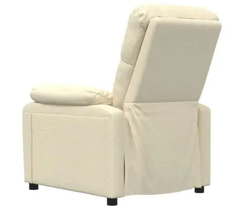 Masāžas Krēsls, Krēmkrāsas Audums Vidaxl