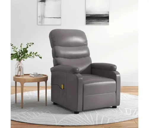 Masāžas Krēsls, Pelēka Mākslīgā Āda Vidaxl