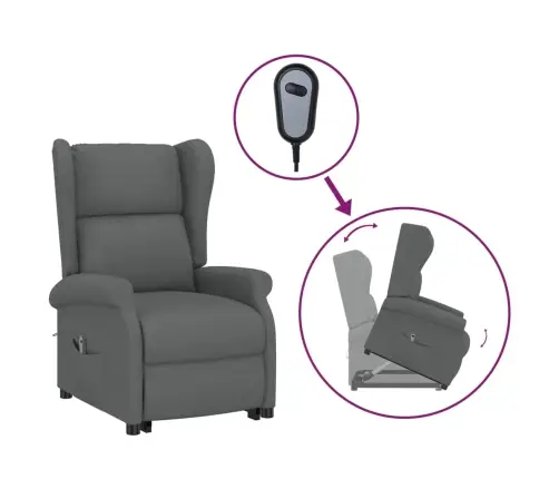 Püsti Tõusmist Toetav Tugitool, Tumehall, Kangas