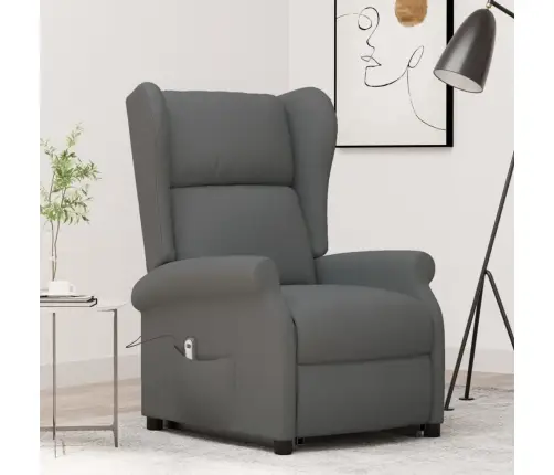 Püsti Tõusmist Toetav Tugitool, Tumehall, Kangas