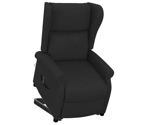 Atpūtas Krēsls, Paceļams, Melns Audums Vidaxl