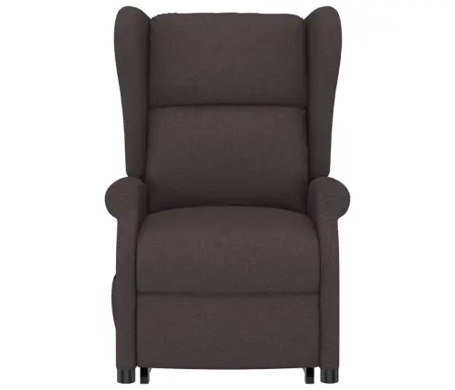 Atpūtas Krēsls, Paceļams, Tumši Brūns Audums Vidaxl