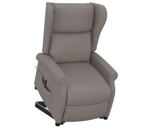 Atpūtas Krēsls, Paceļams, Pelēkbrūns Audums Vidaxl