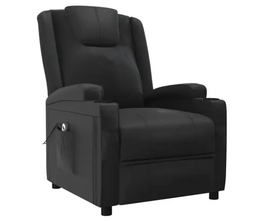 Atsistojantis Krėslas, Juodos Spalvos, Dirbtinė Oda