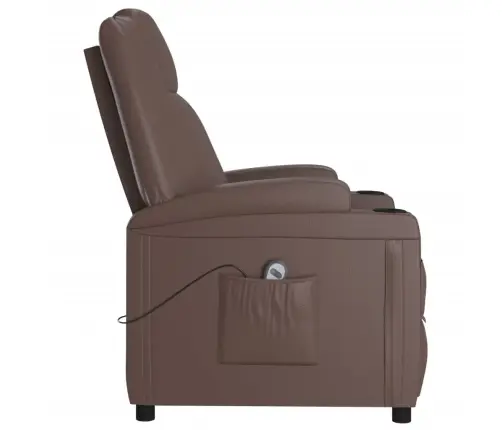 Atsistojantis Krėslas, Rudos Spalvos, Dirbtinė Oda