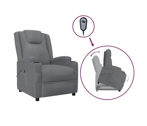 Püstitõusmist Toetav Tugitool Antratsiithall, Kunstnahk