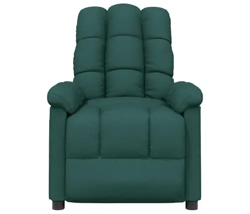 Atpūtas Krēsls, Atgāžams, Tumši Zaļš Audums Vidaxl