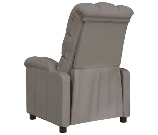 Atpūtas Krēsls, Atgāžams, Pelēkbrūns Audums Vidaxl