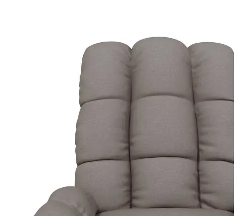 Atpūtas Krēsls, Atgāžams, Pelēkbrūns Audums Vidaxl