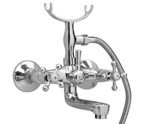 2 Käepidemega Vannikraan + Käsidušš, Kroomitud, Retro