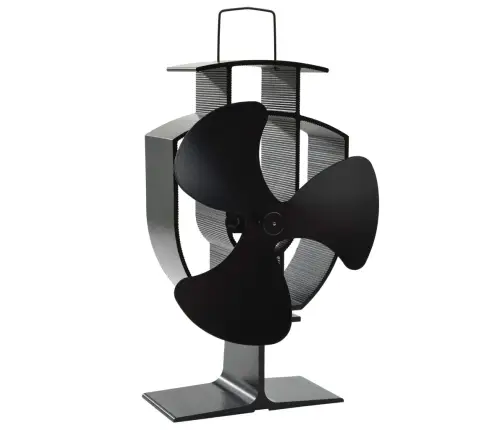 Karstuma Izplūdes Ventilators, 3 Lāpstiņas, Melns Vidaxl