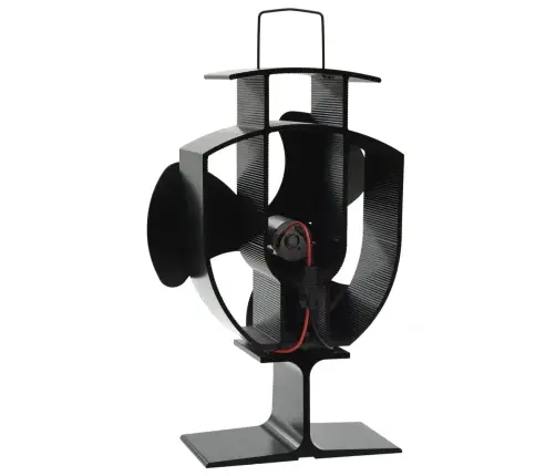 Karstuma Izplūdes Ventilators, 3 Lāpstiņas, Melns Vidaxl