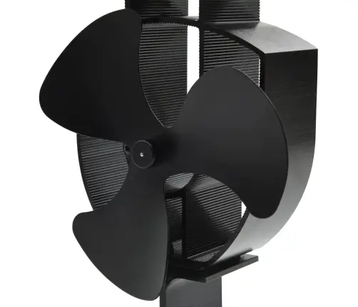 Karstuma Izplūdes Ventilators, 3 Lāpstiņas, Melns Vidaxl