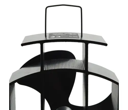 Karstuma Izplūdes Ventilators, 3 Lāpstiņas, Melns Vidaxl