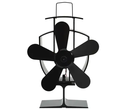 Karstuma Izplūdes Ventilators, 5 Lāpstiņas, Melns Vidaxl
